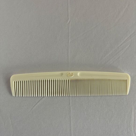 Vintage Goody Hair Comb‎ Wide Pocket Unbreakable Plastic Cream Ivory White USA - Picture 1 of 3
